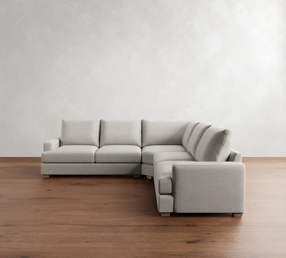 Canyon Square Arm 3-Piece L-Shaped Wedge Sectional (126&quot;)