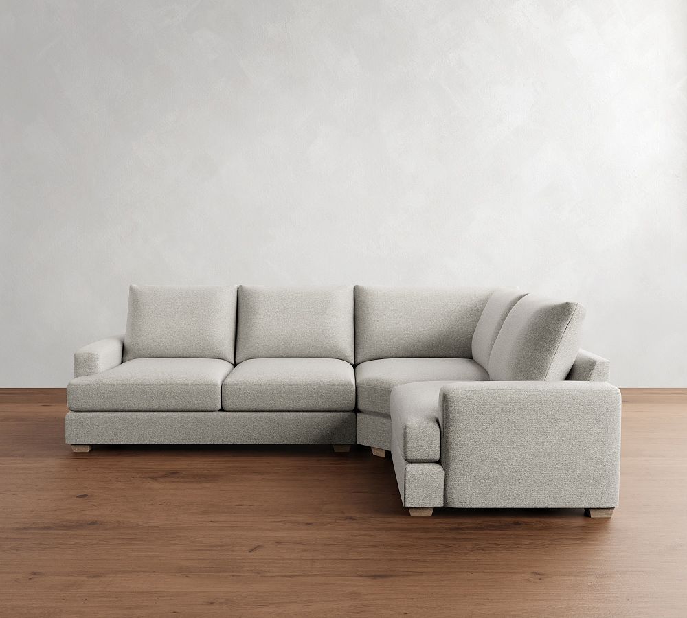 Canyon Square Arm 3-Piece Wedge Sectional (126&quot;)