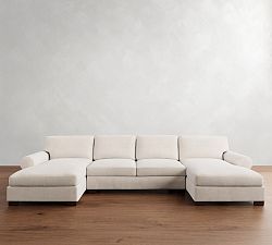 Turner Roll Arm Double Chaise Sectional (138&quot;&ndash;159&quot;)