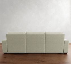 Big Sur Square Arm Power Reclining Chaise Sectional (114&quot;-126&quot;)