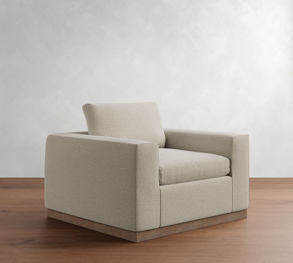 Dream Wide Arm Wood Base Chair