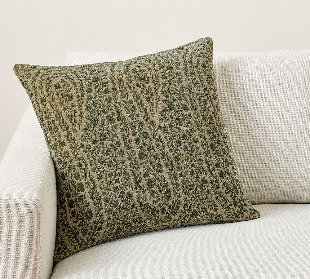 Azure Velvet Printed Pillow