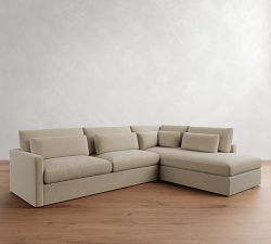 Westwood Slim Arm Deep Seat Return Bumper Sectional (119&quot;-131&quot;)