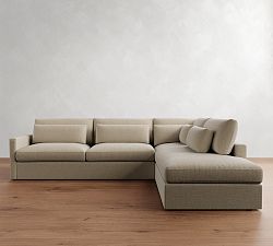 Westwood Slim Arm Deep Seat Return Bumper Sectional (119&quot;-131&quot;)