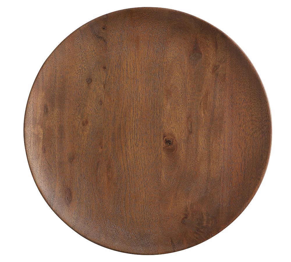 Chateau Handcrafted Acacia Wood Charger Plate in Brown
