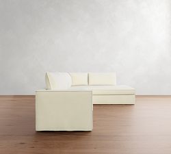 Westwood Square Arm Flange Edge Return Bumper Sectional (117&quot;-129&quot;)
