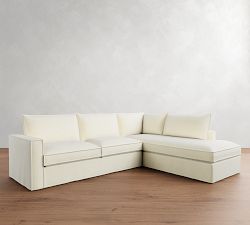 Westwood Square Arm Flange Edge Return Bumper Sectional (117&quot;-129&quot;)
