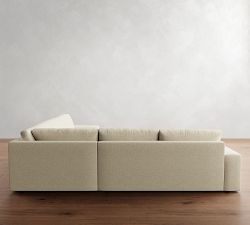 Rutherford Square Arm 3-Piece L-Shaped Wedge Sectional (137&quot;)