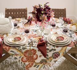 Eleanor Painted Palampore Organic Cotton Table Throw
