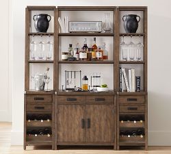 Mateo Modular Bar with Cabinet &amp; Hutch (32&quot;)