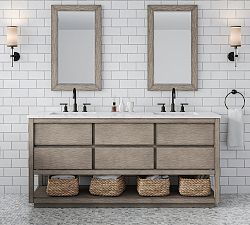 Joanne 72&quot; Marble Top Double Sink Vanity