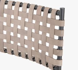 Kleio Woven Leather Stool