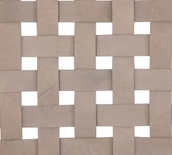 Kleio Woven Leather Stool