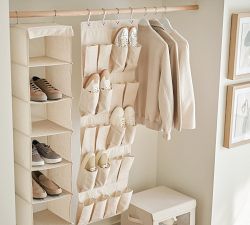 Linen Hanging Shoe Organizer