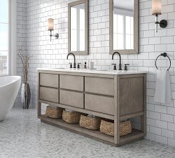 Joanne 72&quot; Marble Top Double Sink Vanity