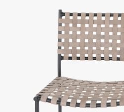 Kleio Woven Leather Stool