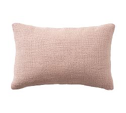 Faye Linen Textured Lumbar Pillow Cover