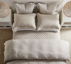 Belgian Flax Linen Striped Duvet Cover