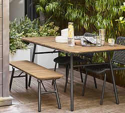 Tulum Acacia Folding Outdoor Dining Bench (58&quot;)