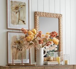 Neutral Daisy Print Wall Art