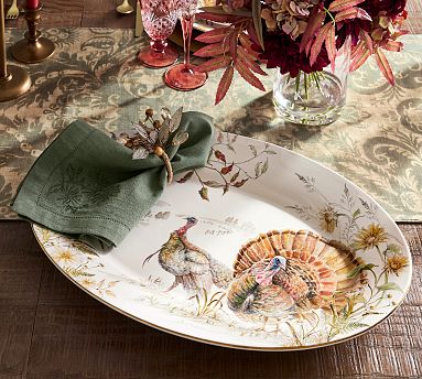 Bedford Harvest Stoneware Serving Platter | Pottery Barn