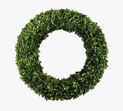 Preserved Boxwood Round Wreath -  24"