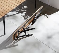 Tulum Acacia Folding Outdoor Dining Bench (58&quot;)