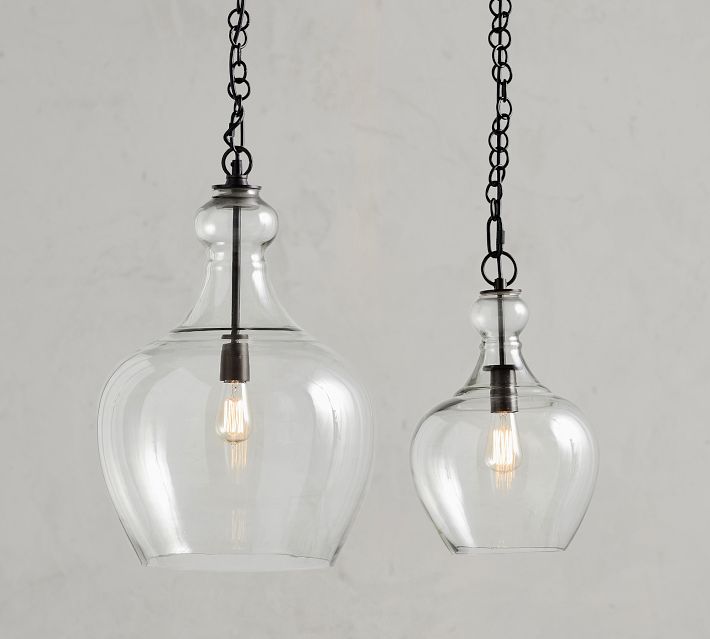 Pottery Barn【高さ68.6cm】Flynn Recycled Glass USB Flynn Recycled Glass USB Table Lamp (27