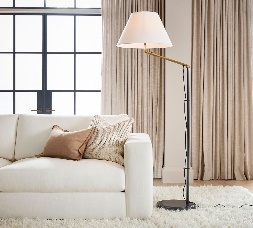 Open Box: Reese Metal Adjustable Sectional Floor Lamp