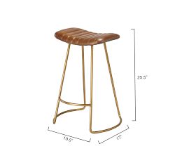 Wendy Leather Stool
