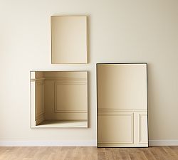 Custom Wood Framed Wall Mirror, Floated Profile