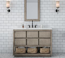 Joanne 48&quot; Marble Top Single Sink Vanity