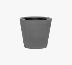 Lightweight Handcrafted Fiber Stone Cylinder Indoor/Outdoor Planters