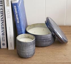 Textured Modern Glass Candles