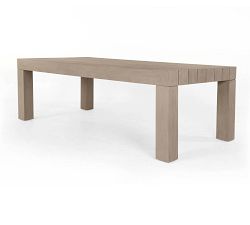 Thorton Teak Rectangular Outdoor Dining Table (87&quot;)