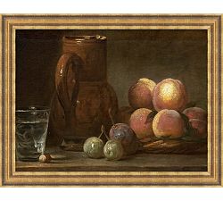 Water Jug and Peaches Framed Print