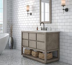 Joanne 48&quot; Marble Top Single Sink Vanity