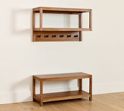 Nicasio Entryway Wall Shelf &amp; Bench Set (40&quot;)
