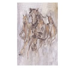 Wild Horse Study Painting by Lauren Herrera