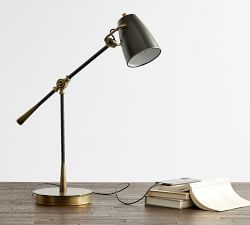 Open Box: Reese Articulating Metal USB Task Table Lamp