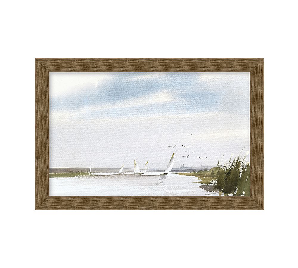Breezing Sails Framed Wall Art Print