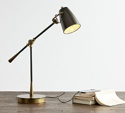 Open Box: Reese Articulating Metal USB Task Table Lamp