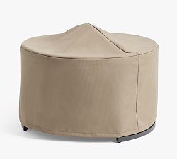 Indio Eucalyptus &amp; Metal Custom-Fit Outdoor Covers - Round Nesting Table