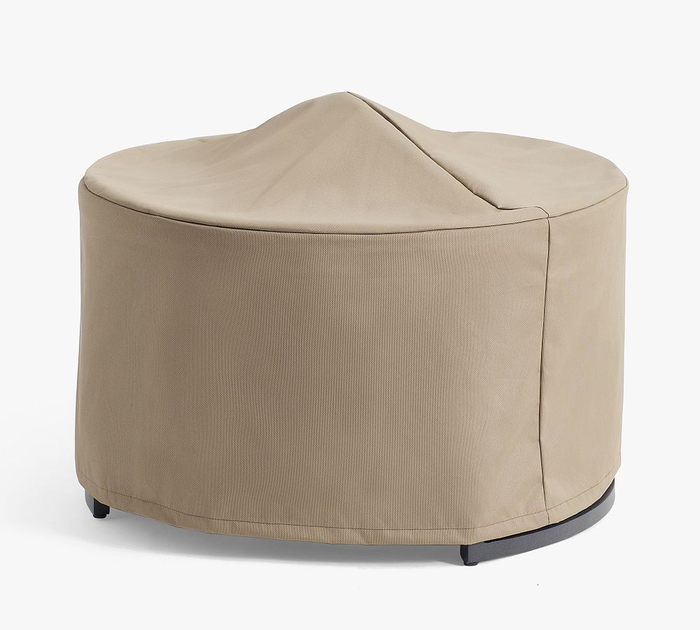 Indio Eucalyptus &amp; Metal Custom-Fit Outdoor Covers - Round Nesting Table