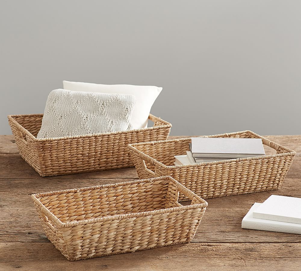 Savannah Handwoven Seagrass Underbed Baskets