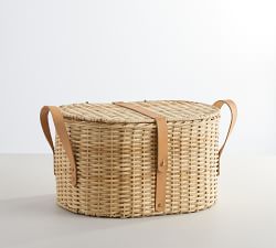 Austin Handwoven Lidded Basket