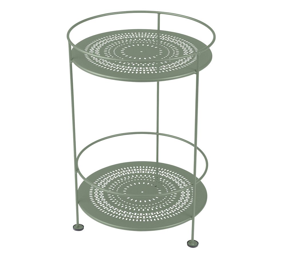 Fermob Metal Round Guinguette Outdoor Side Table (16&quot;)