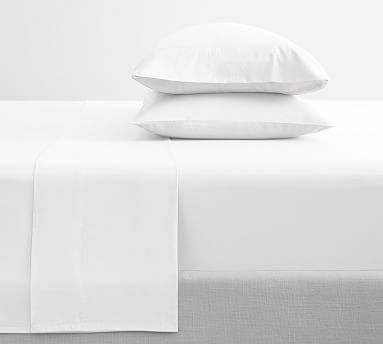 Dream Brushed Organic Cotton Sheet Set, White, Queen