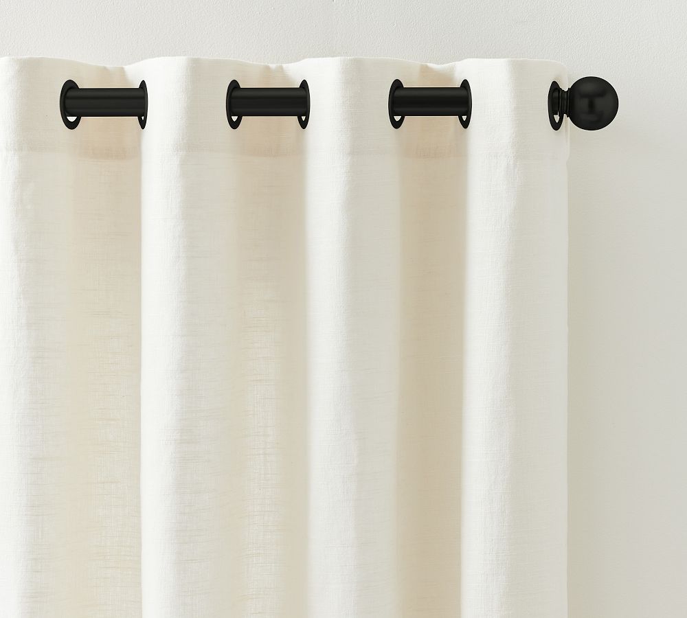 Emery Linen Grommet Light Filtering Curtain