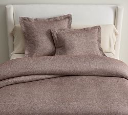Open Box: Belgian Flax Linen Duvet, Full/Queen - Coffee